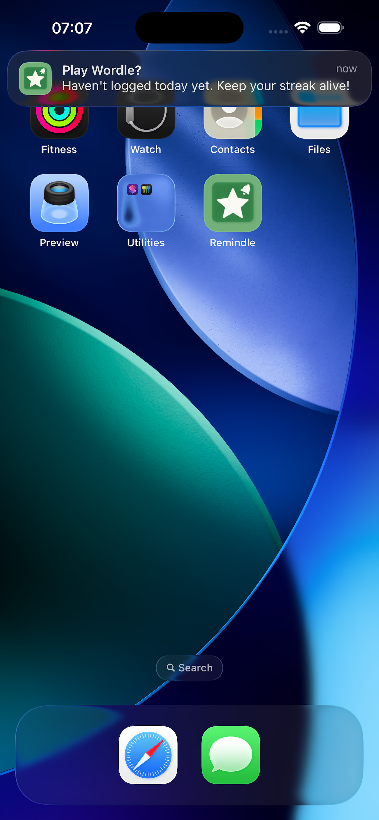 Reminder notification preview